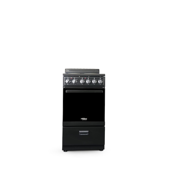 Premium Levella 20" 4-Burner Electric Stove in Black PRE2027GB - main